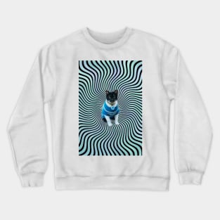 Trippy Kitty Crewneck Sweatshirt